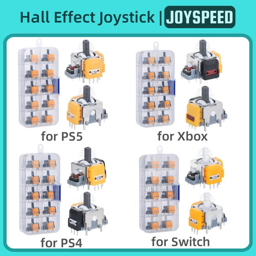 10/30pcs Hall Effect Joystick for PS5 DualSense PS4 Controller 3D Analog Stick for Xbox One Series Switch Thumbstick Accessories - LeeHT