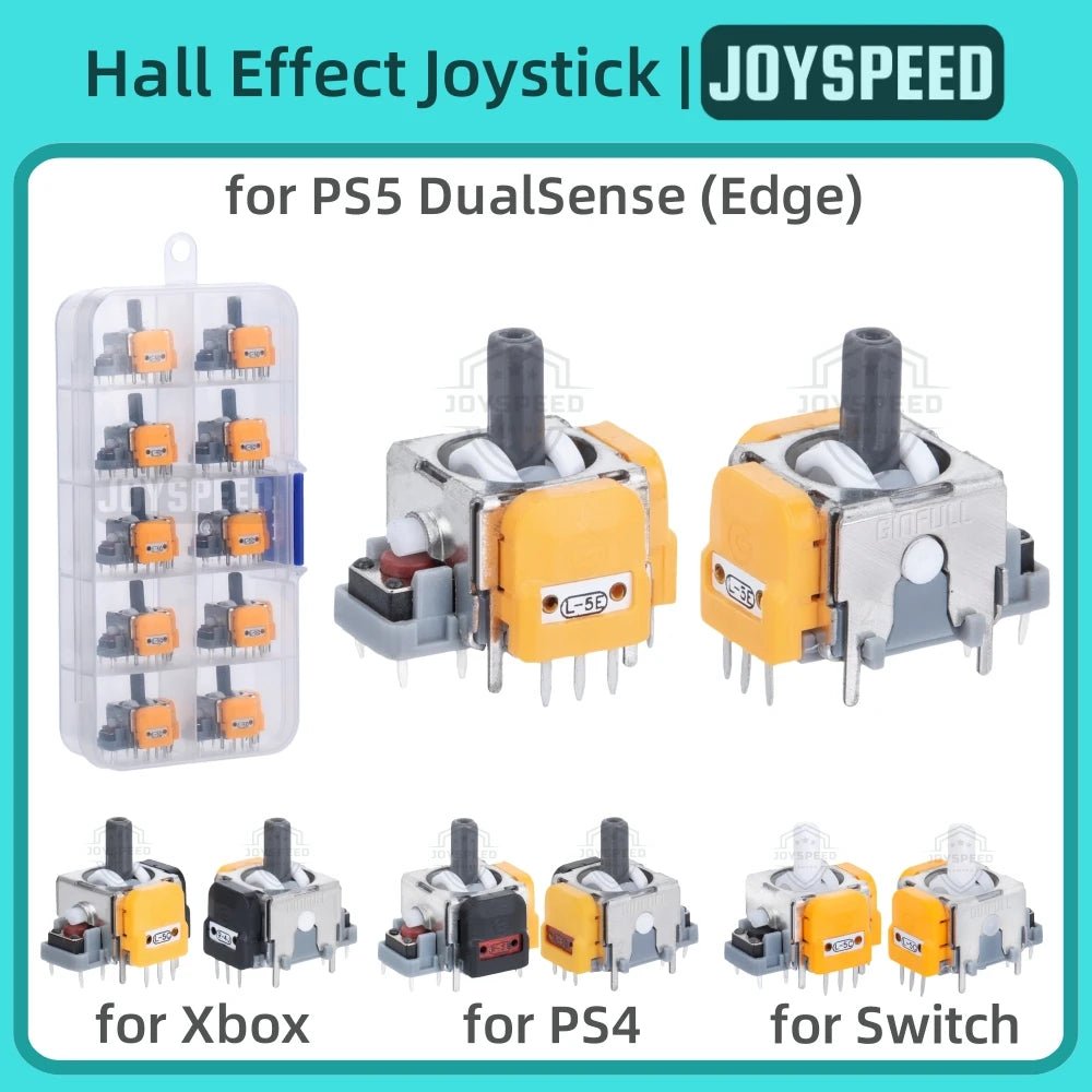 10/30pcs Hall Effect Joystick for PS5 DualSense PS4 Controller 3D Analog Stick for Xbox One Series Switch Thumbstick Accessories - LeeHT