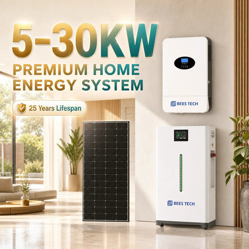 10kw 15kw 20kw 25kw 30kw 50kw Household Solar Energy System Complete Home Use Solar Power Energy Storage System Lithium Battery - LeeHT