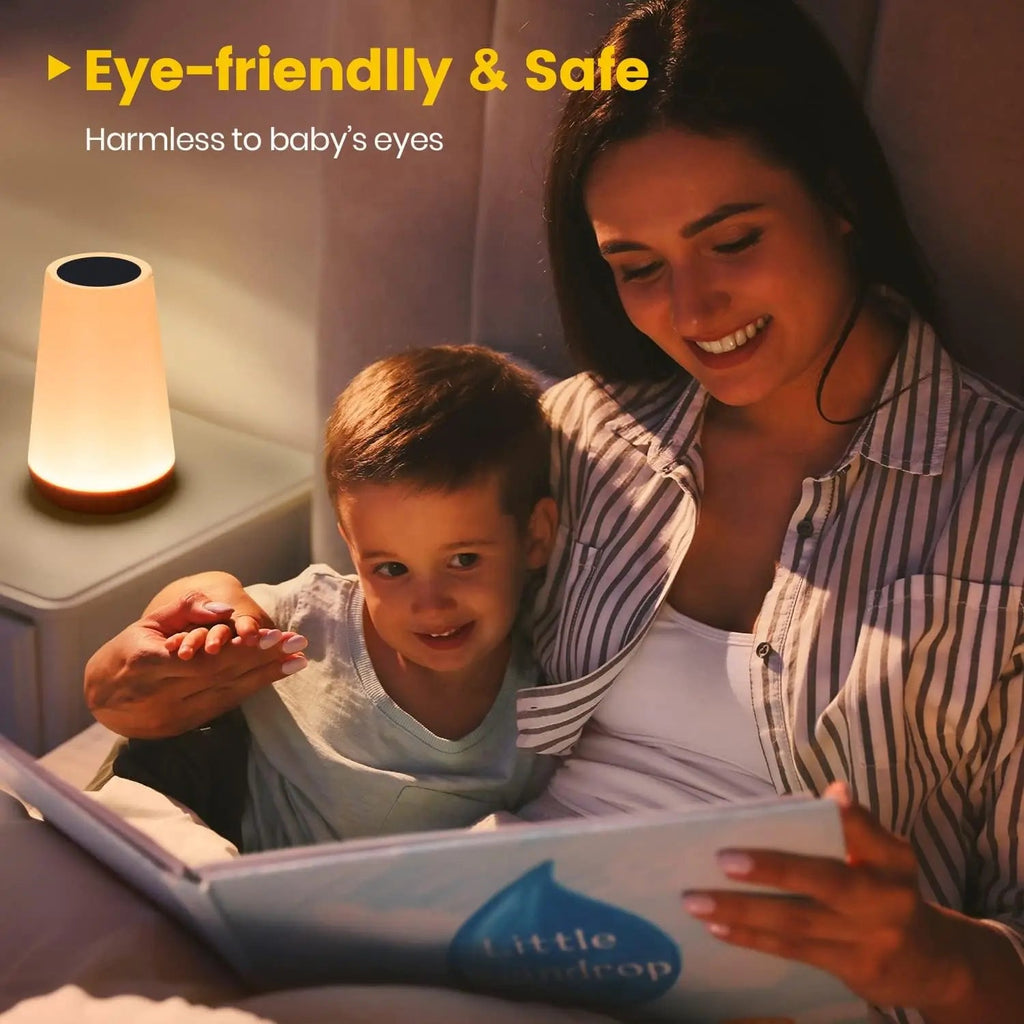 13 Color Changing Night Light Remote Control Touch USB Rechargeable RGB Night Lamp Dimmable Lamp Portable Table Bedside Lamp - LeeHT