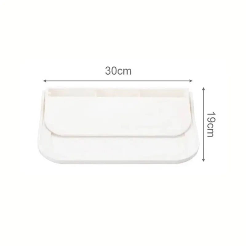 1pc Foldable Wall-mounted Shelf, For Bathroom, Toilet, Kitchen, Bedside, No Drilling Phone Storage, Wifi Router Storage - LeeHT