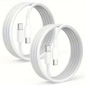 2 Packs USB Charger Block Sets with extra 6 Feets USB C Cable Fast Charging EU 60w Fast Charger for Traveling - LeeHT