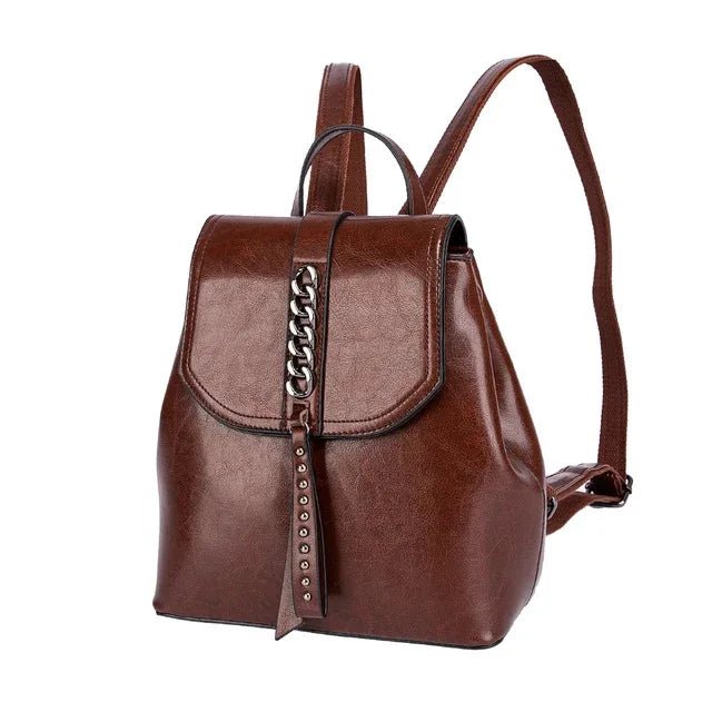 2022 Custom Student Genuine Leather Girls School Bags Casual Sports Women's Backpacks - LeeHT