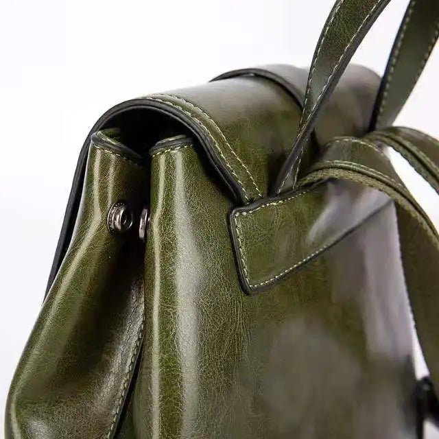 2022 Custom Student Genuine Leather Girls School Bags Casual Sports Women's Backpacks - LeeHT