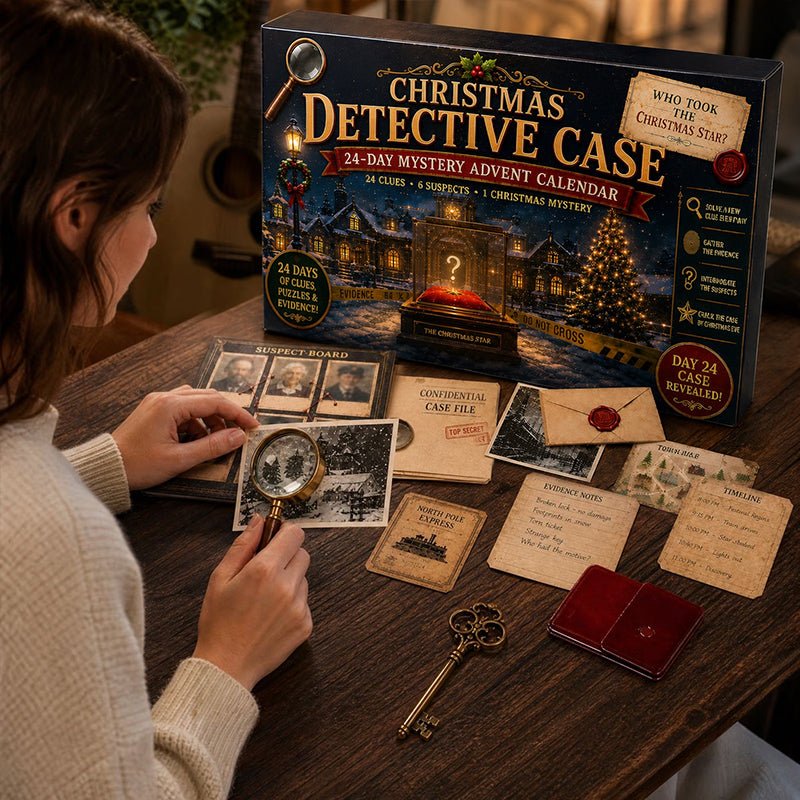 24-Day Mystery Adventure Advent Calendar – Christmas Puzzle Escape Room Game with 6 Themes, Daily Surprise Discovery - LeeHT