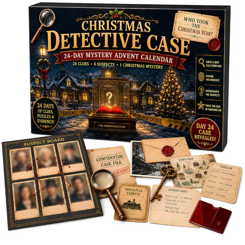 24-Day Mystery Adventure Advent Calendar – Christmas Puzzle Escape Room Game with 6 Themes, Daily Surprise Discovery - LeeHT