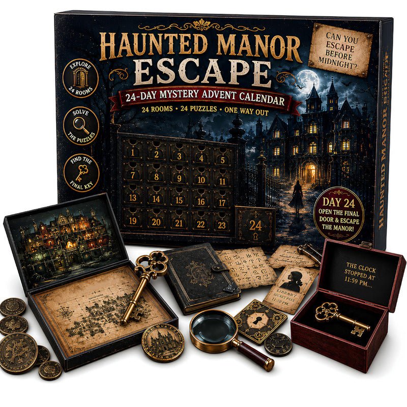 24-Day Mystery Adventure Advent Calendar – Christmas Puzzle Escape Room Game with 6 Themes, Daily Surprise Discovery - LeeHT