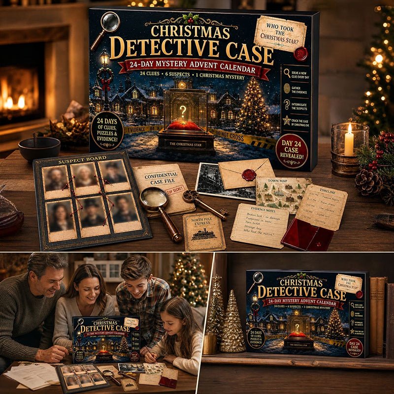24-Day Mystery Adventure Advent Calendar – Christmas Puzzle Escape Room Game with 6 Themes, Daily Surprise Discovery - LeeHT