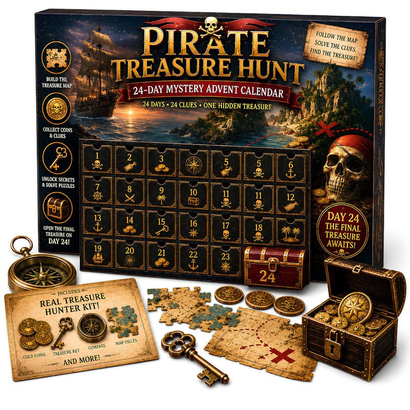 24-Day Mystery Adventure Advent Calendar – Christmas Puzzle Escape Room Game with 6 Themes, Daily Surprise Discovery - LeeHT