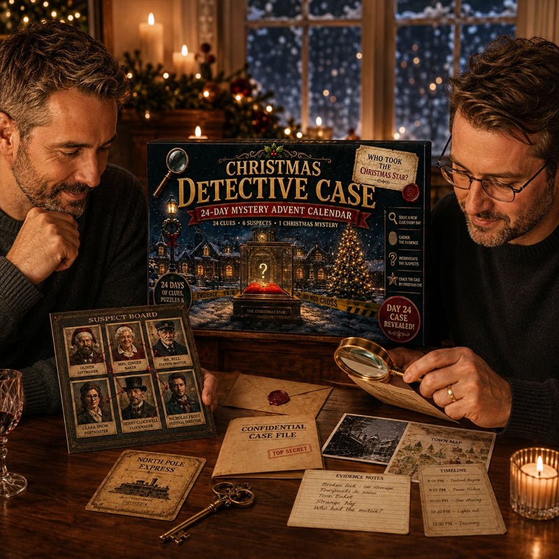 24-Day Mystery Adventure Advent Calendar – Christmas Puzzle Escape Room Game with 6 Themes, Daily Surprise Discovery - LeeHT