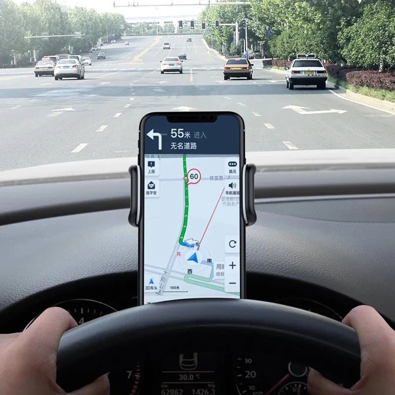 360 Rotatable Car Phone Holder Universal Cell Phone Stands Car Rack Dashboard Support for Auto Grip Mobile Phone Fixed Bracket - LeeHT