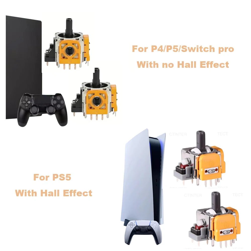 3D Analog Hall Effect Joystick For PS5 Controller Accessories Replacement Thumb Stick For Playstation 5 Gamepad Repair Parts - LeeHT