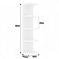 5-Tier Wall Floating Shelf 31.5", Wood-Style Display Rack for Books & Plants - LeeHT