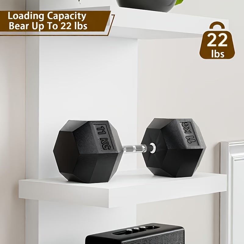 5-Tier Wall Floating Shelf 31.5", Wood-Style Display Rack for Books & Plants - LeeHT