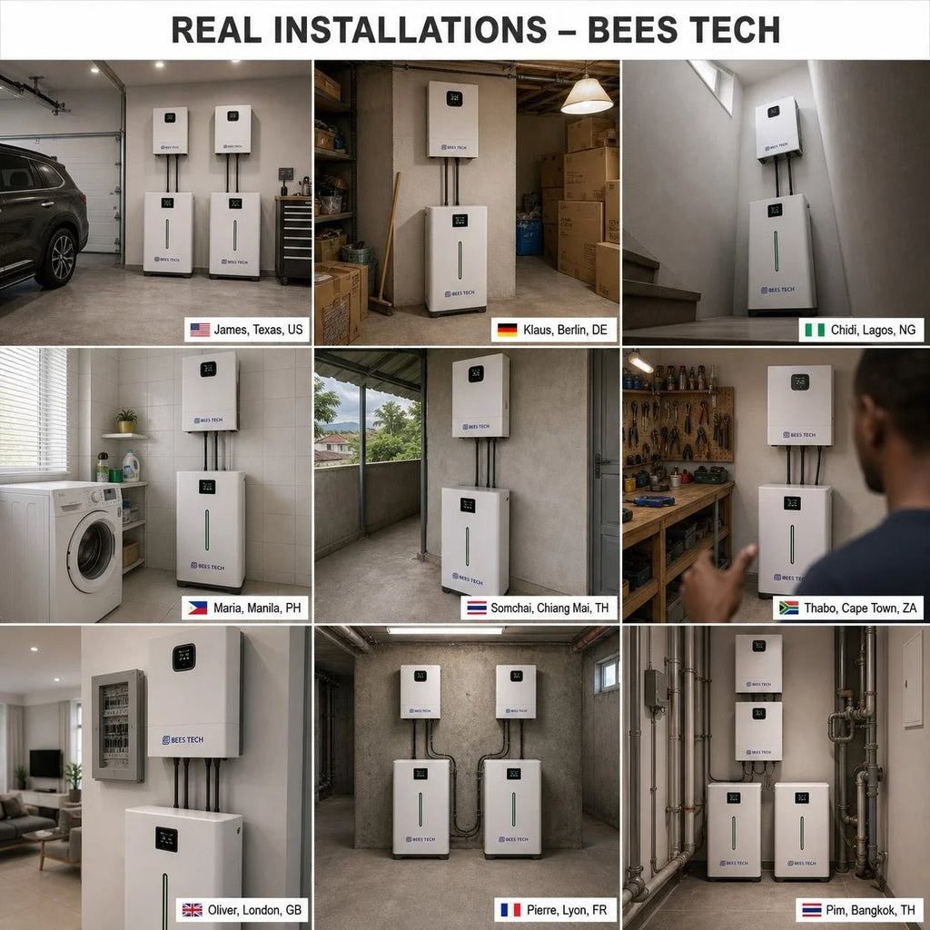 5kw 10kw 12kw 20kw Hybrid Solar Energy Power System 3 Phase 6kw Kit Complete With Lithium Battery - LeeHT