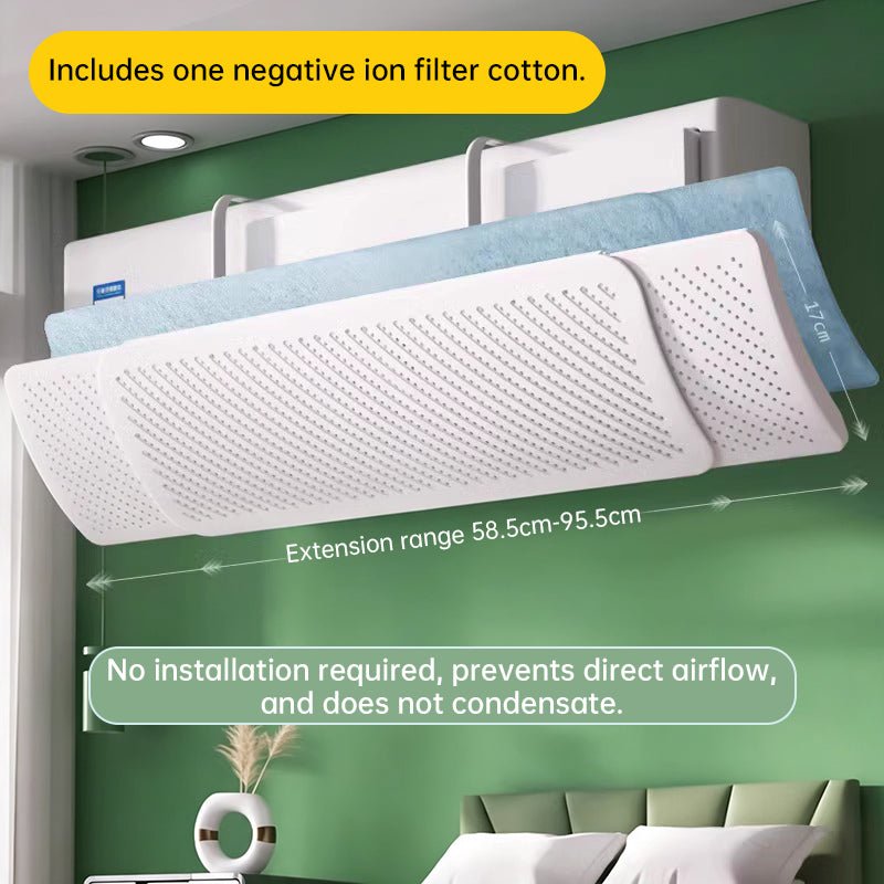AC Wind Deflector – Adjustable Air Conditioner Diffuser to Stop Cold Air Blowing Directly on You - LeeHT