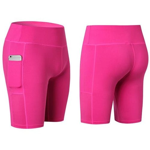 All Seasons Yoga Shorts Stretchable With Phone Pocket - LeeHT