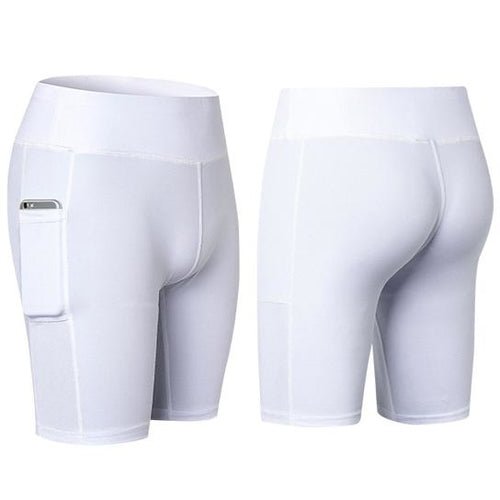 All Seasons Yoga Shorts Stretchable With Phone Pocket - LeeHT
