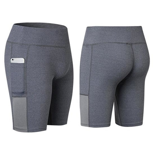 All Seasons Yoga Shorts Stretchable With Phone Pocket - LeeHT