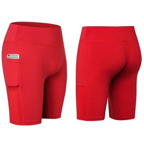 All Seasons Yoga Shorts Stretchable With Phone Pocket - LeeHT