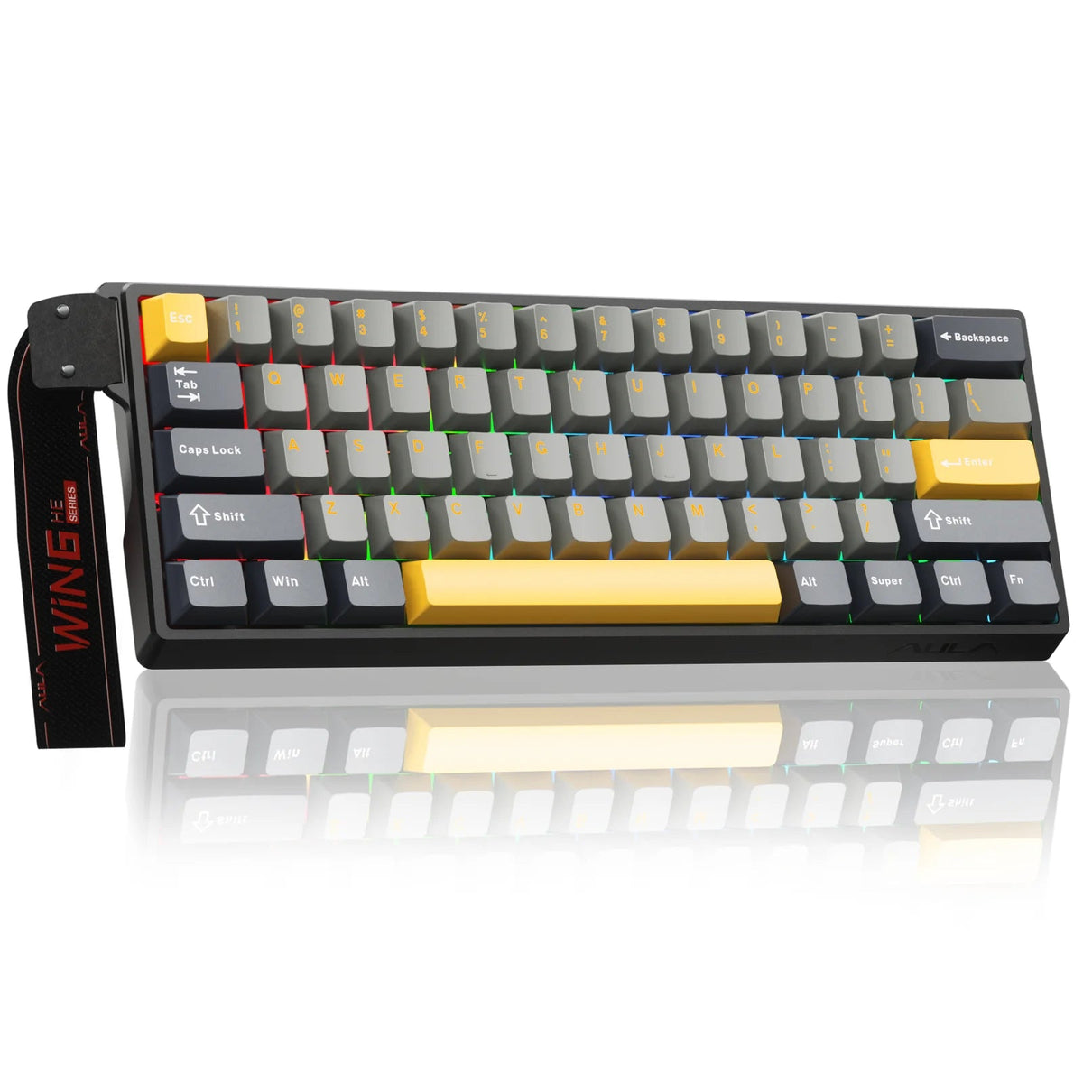 AULA WIN60 HE Pro MAX Wired Gaming Keyboard Hall Effect Magnetic Switch RT Adjustable Hot-Swap 8000Hz Esport Mechanical Keyboard - LeeHT