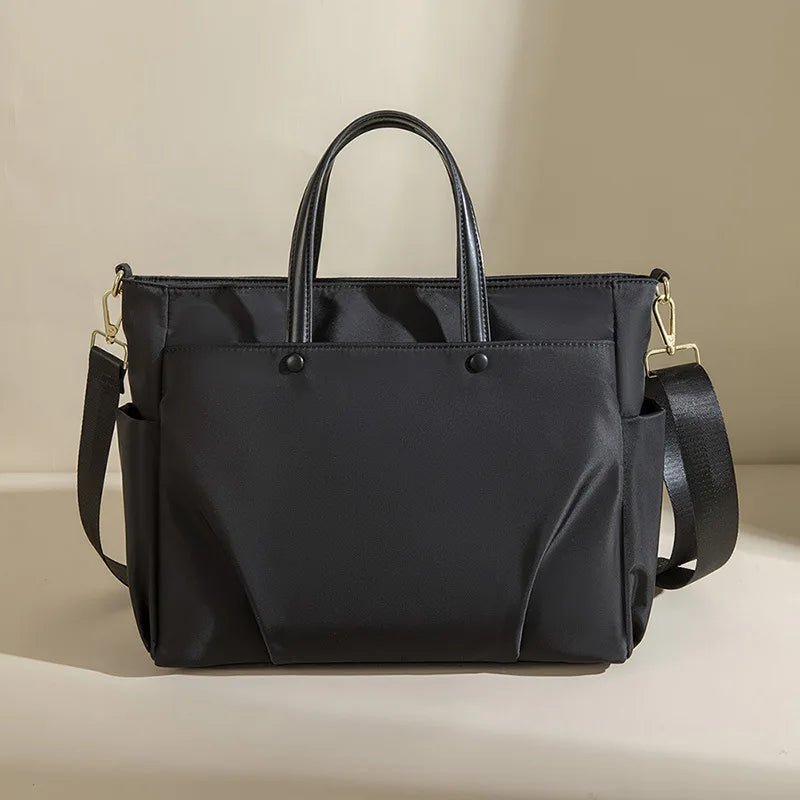 Bag for Women New Business Single Shoulder Bag Crossbody Large Capacity Handheld Polyester Waterproof Document Bag - LeeHT