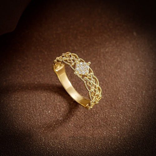 Bague Large Luxe 18K – Intemporelle - LeeHT