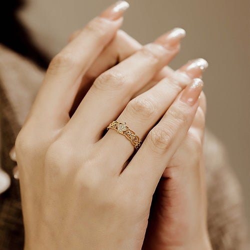Bague Large Luxe 18K – Intemporelle - LeeHT