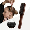 Boar Bristle Hair Brush (Unisex) - Fragrance-Free Professional Barber Styling Bristle Brush, Suitable for Thick/Fine Hair - LeeHT