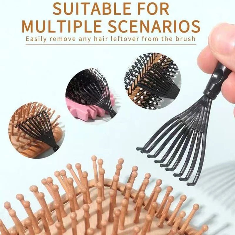 Boar Bristle Hair Brush (Unisex) - Fragrance-Free Professional Barber Styling Bristle Brush, Suitable for Thick/Fine Hair - LeeHT