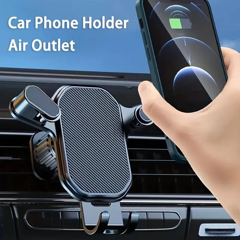 Car Phone Holder Car Air Vent Clip Mount Mobile Cell Stand Smartphone GPS Support For 4.7-6.7 Inch Mobile Devices - LeeHT