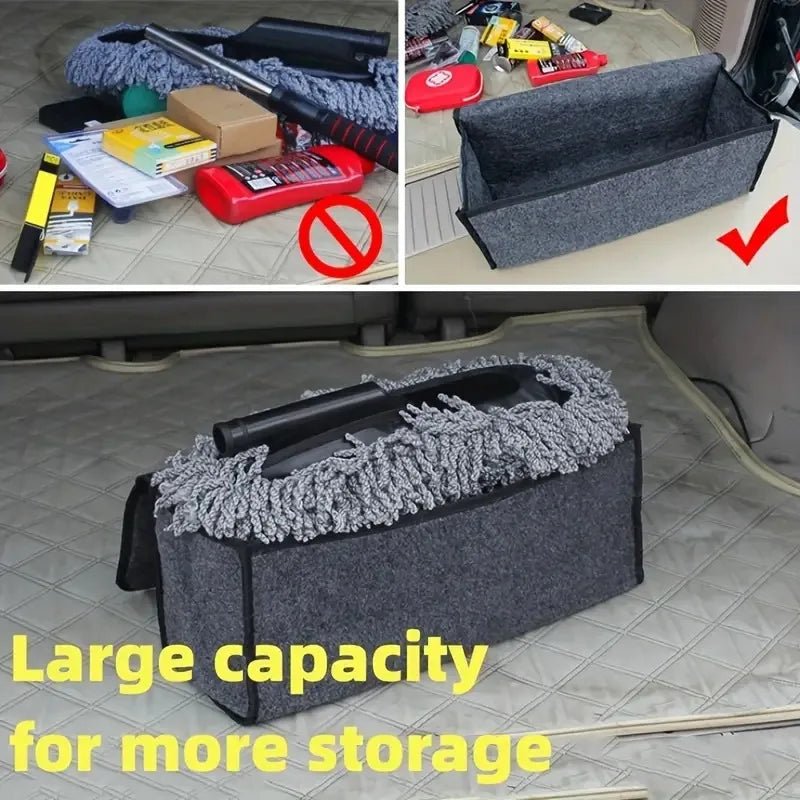Car Trunk soft Organizer Felt Storage Box Accessories Large Anti Slip Compartment Boot Storage Organizer Tool Car Storage Bag - LeeHT