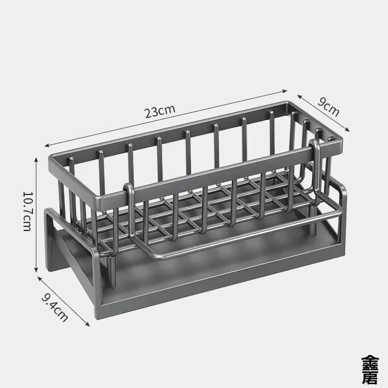 Compact Tap-Mounted Spice Shelf – Sink Organizer with Drainage Rack – Space-Saving Kitchen Storage for Utensils/Accessories - LeeHT
