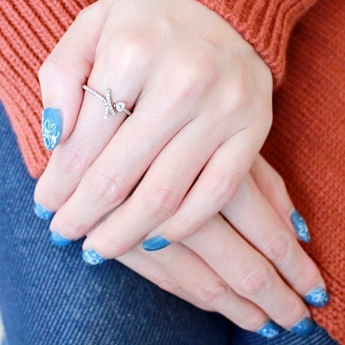 DA145 - High polished (no plating) Stainless Steel Ring with AAA Grade - LeeHT