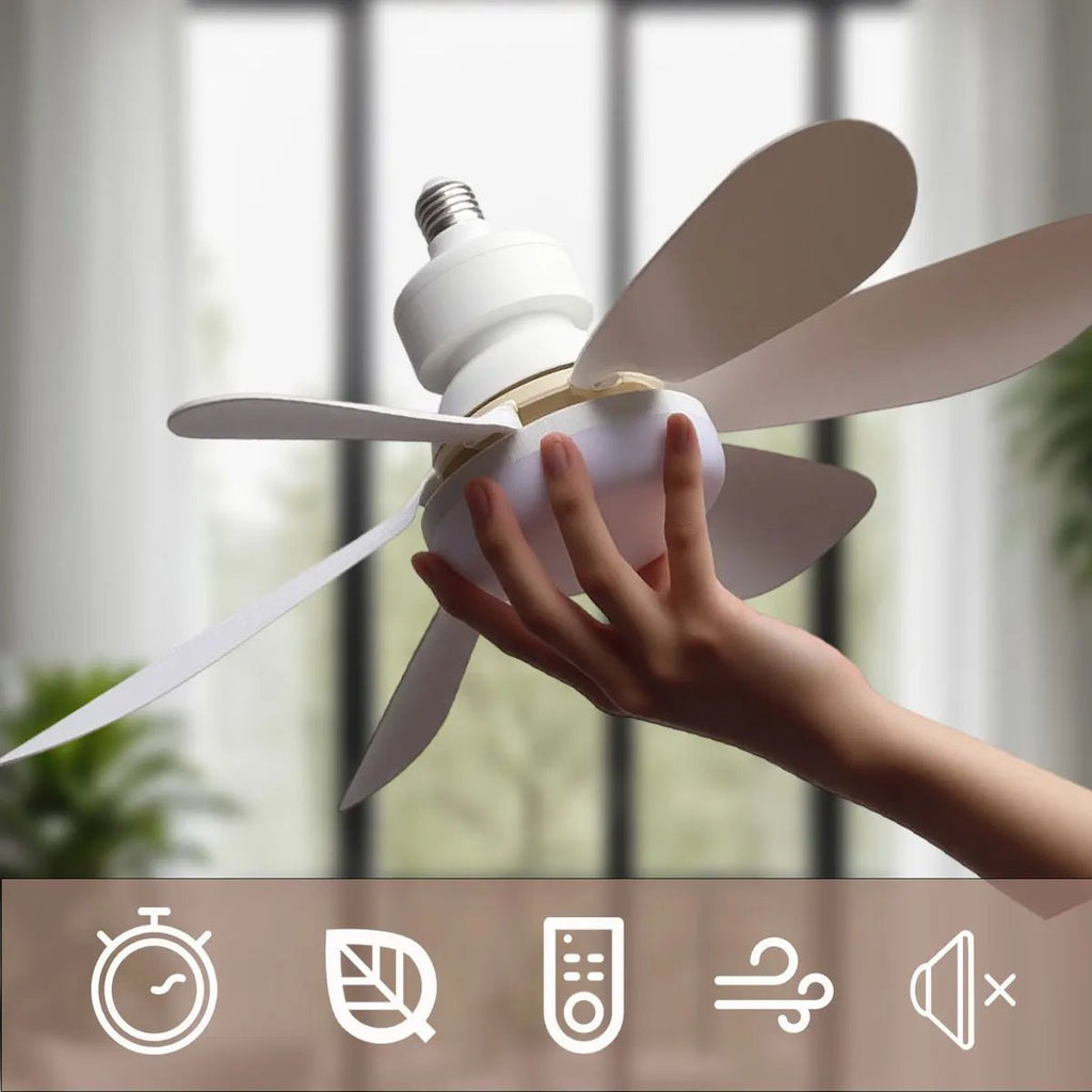 E27 with Remote LED 30W 40W Ceiling Fan Light Dimming Function Suitable for Living Room Study and Home Use 85-265V - LeeHT