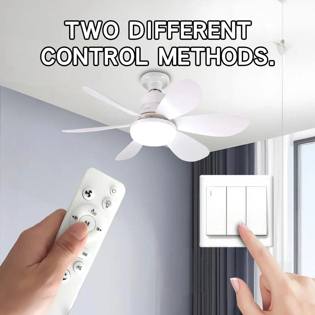 E27 with Remote LED 30W 40W Ceiling Fan Light Dimming Function Suitable for Living Room Study and Home Use 85-265V - LeeHT