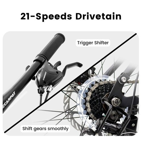 FlexRide™ 24 – 24" MTB Bike with Disc Brakes & 21-Speed Gears - LeeHT