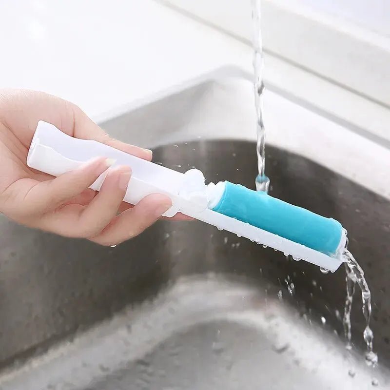 Foldable Washable Hair Collector Clothes Hair Remover Hair Removal Brush Sticky Hair Roller Rolling Brush Lint Roller Dust Colle - LeeHT