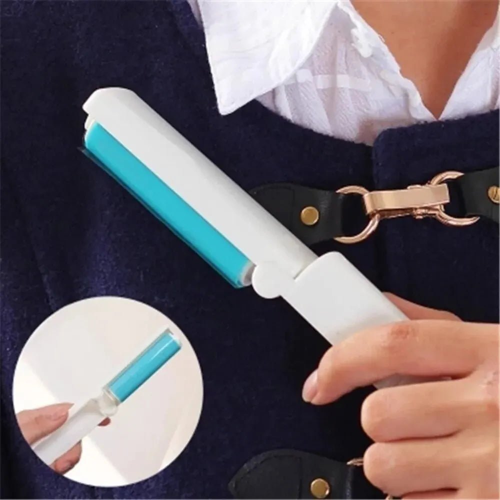 Foldable Washable Hair Collector Clothes Hair Remover Hair Removal Brush Sticky Hair Roller Rolling Brush Lint Roller Dust Colle - LeeHT