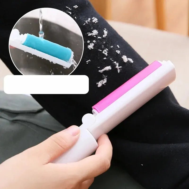 Foldable Washable Hair Collector Clothes Hair Remover Hair Removal Brush Sticky Hair Roller Rolling Brush Lint Roller Dust Colle - LeeHT
