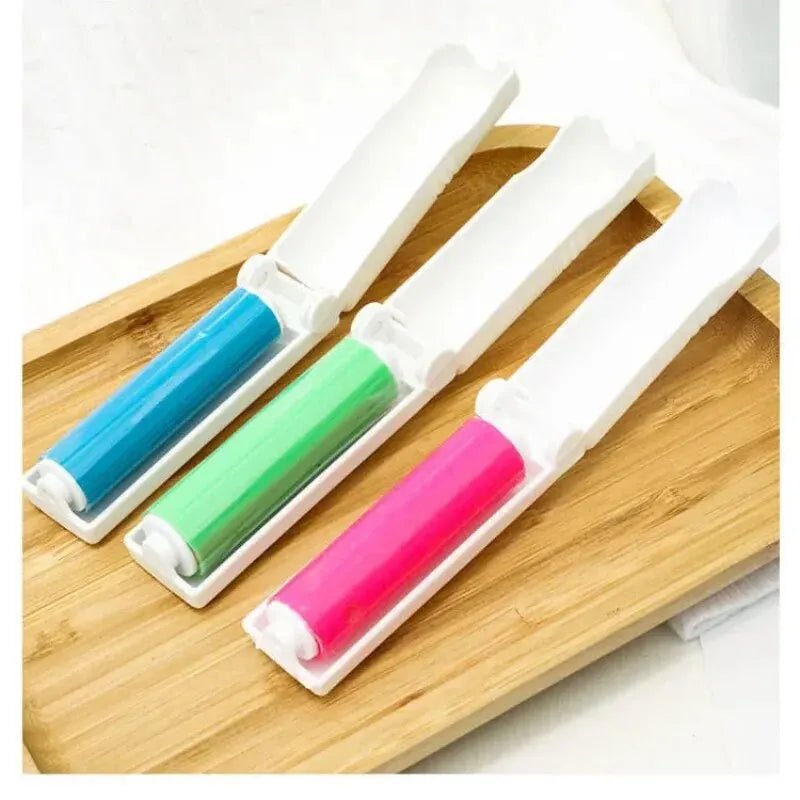 Foldable Washable Hair Collector Clothes Hair Remover Hair Removal Brush Sticky Hair Roller Rolling Brush Lint Roller Dust Colle - LeeHT