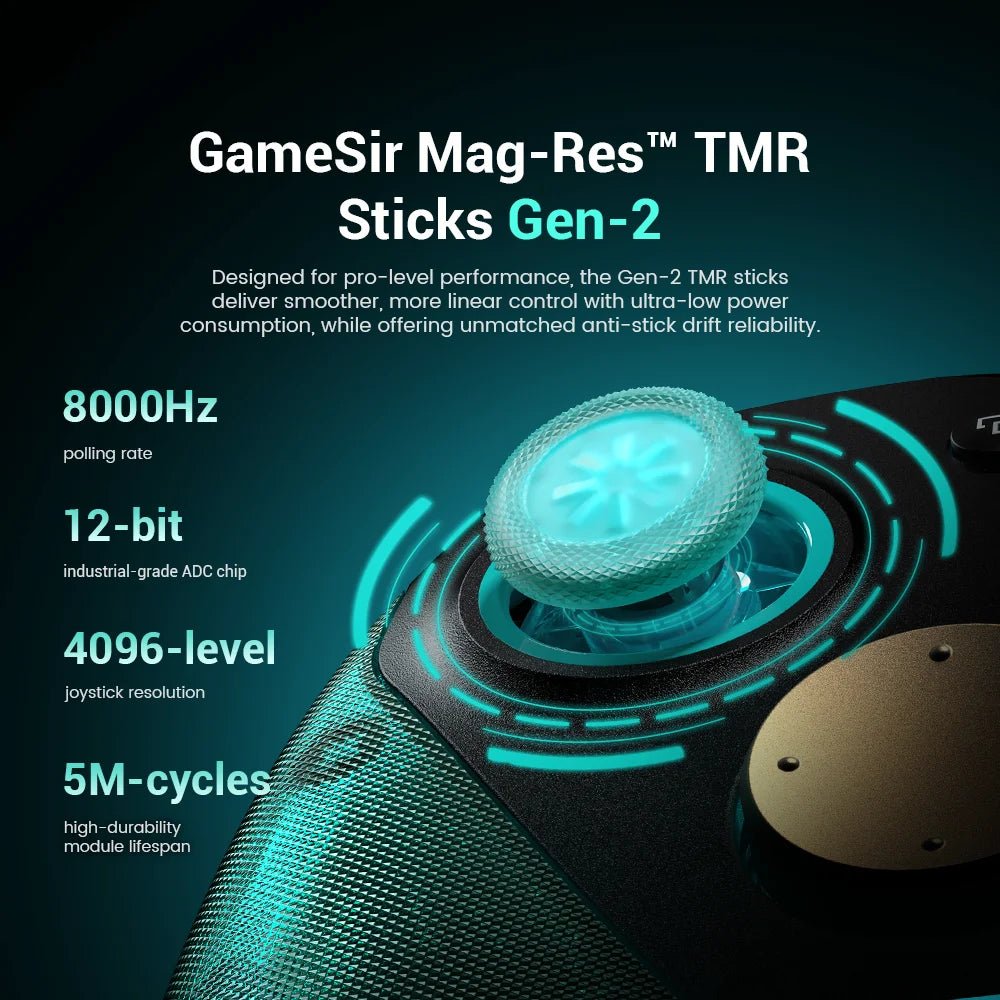 GameSir G7 Pro 8K Aimlabs Edition Wireless Switch Controller 8000Hz Polling Rate Gamepad, TMR Gen-2 Joystick Hall Effect Trigger - LeeHT
