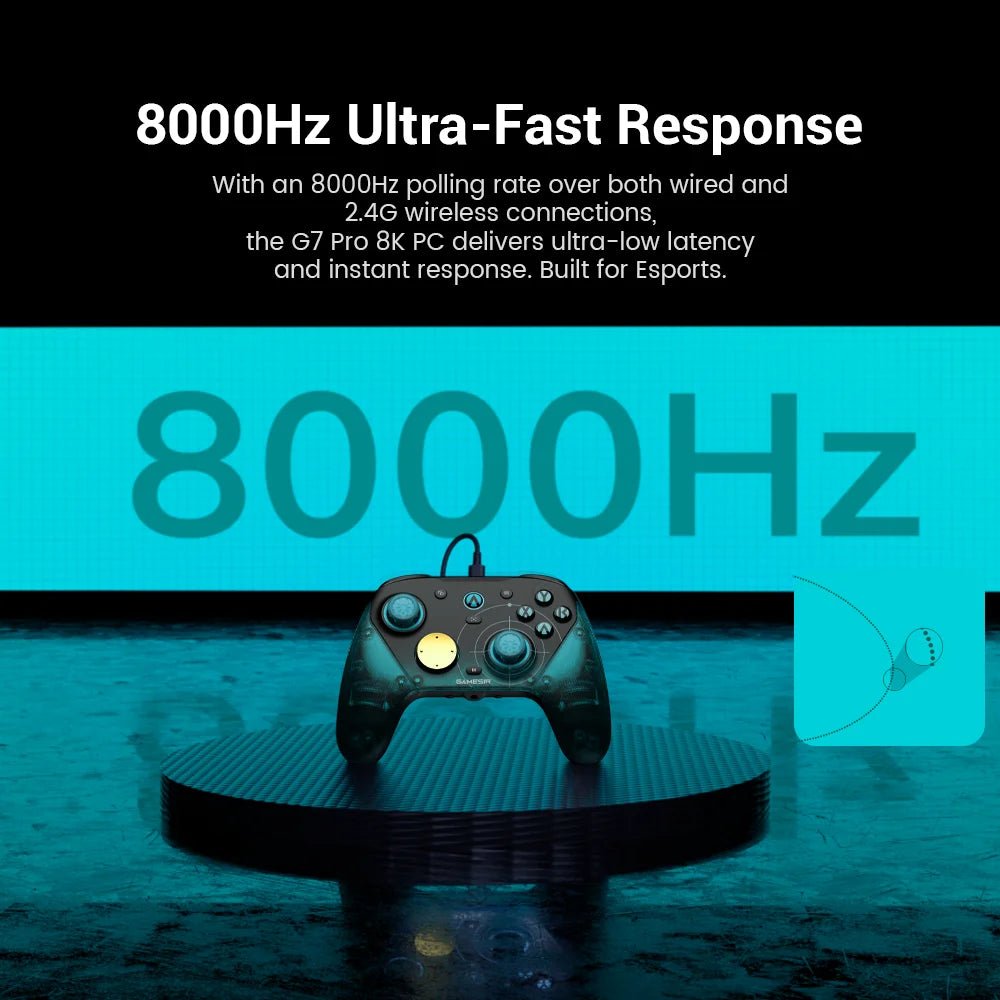 GameSir G7 Pro 8K Aimlabs Edition Wireless Switch Controller 8000Hz Polling Rate Gamepad, TMR Gen-2 Joystick Hall Effect Trigger - LeeHT