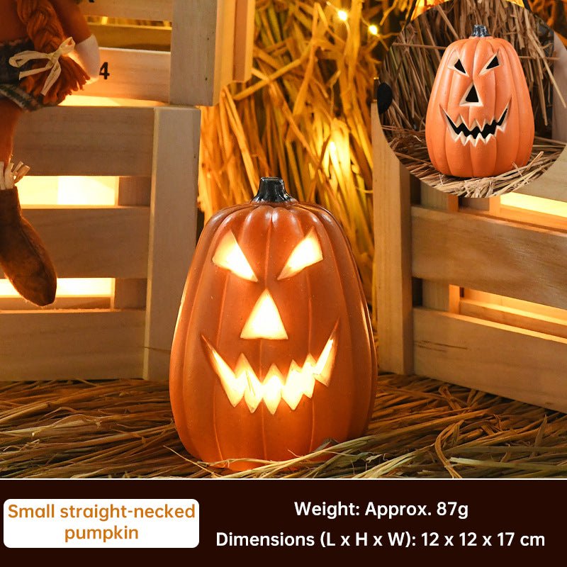Halloween Pumpkin Lantern Luminous Prop – 1PC Expression Pumpkin Ornament for Outdoor, Mall, Hotel Scene Decoration - LeeHT