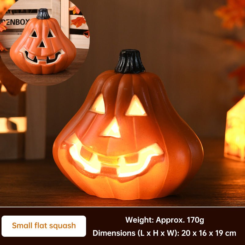 Halloween Pumpkin Lantern Luminous Prop – 1PC Expression Pumpkin Ornament for Outdoor, Mall, Hotel Scene Decoration - LeeHT