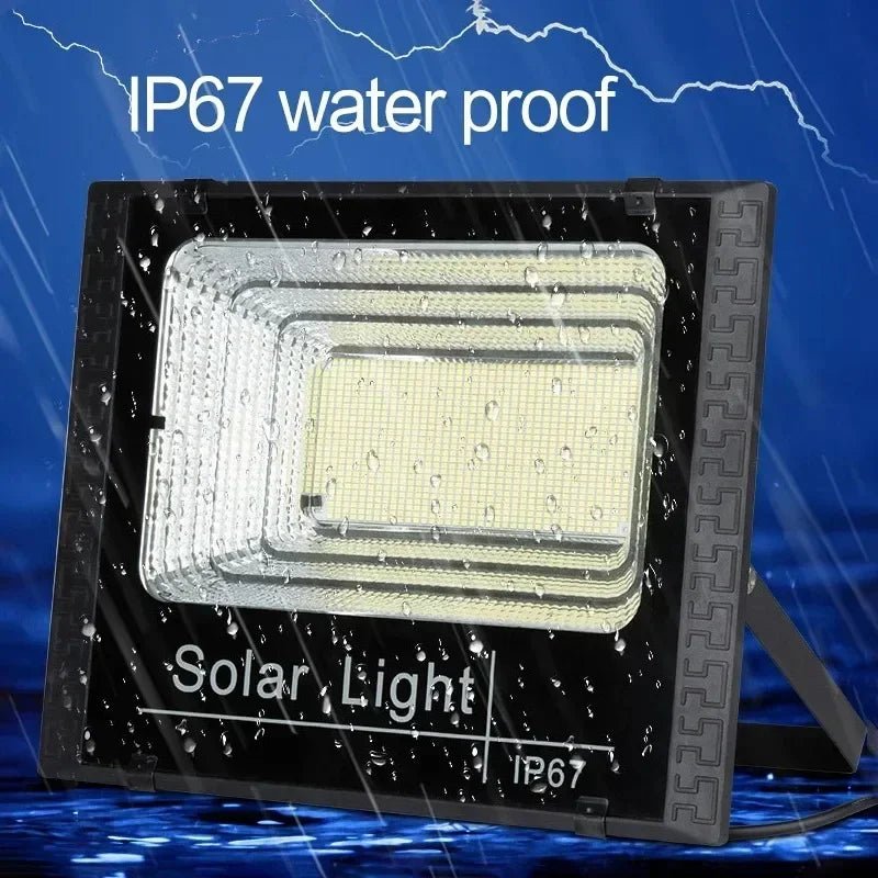 JVEE 30W 1000mAh Solar Flood Lights Remote Control Powered Spotlight Outdoor Waterproof IP67 Villa Street Lamp Adjustable Angle - LeeHT