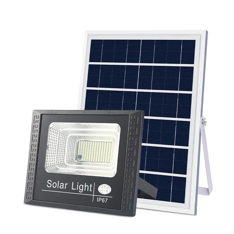 JVEE 30W 1000mAh Solar Flood Lights Remote Control Powered Spotlight Outdoor Waterproof IP67 Villa Street Lamp Adjustable Angle - LeeHT