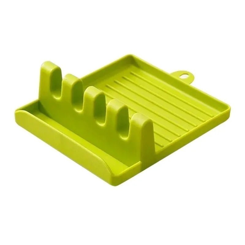 Kitchen Spoon Holders Fork Spatula Rack Shelf Organizer Plastic Chopsticks Holder Non-slip Spoons Pad - LeeHT