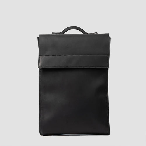 Leather Backpack - Metropolian (Black) - LeeHT