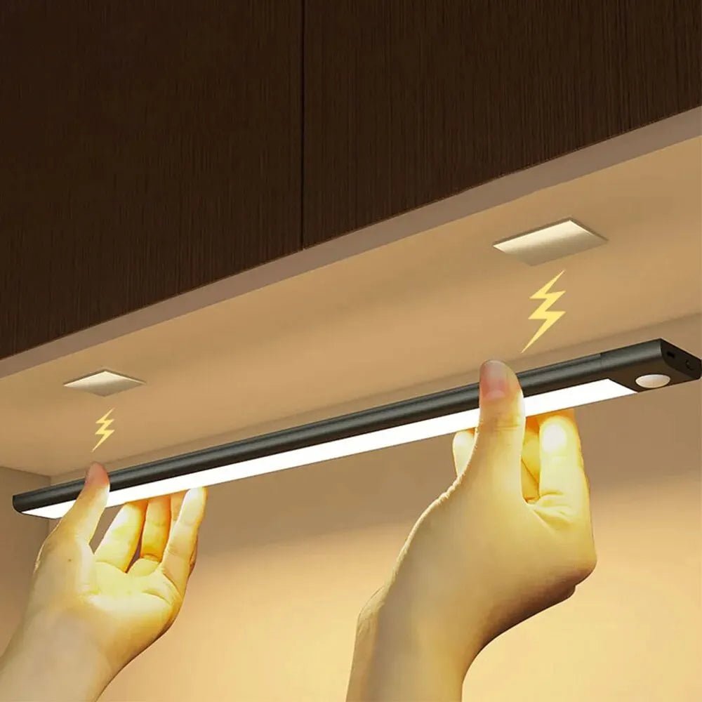 LED Cabinet Light USB Type-C Rechargeable Motion Sensor Led Lamp for Kitchen Wardrobe Cabinet Lighting 20cm/30cm/40cm/50cm/60cm - LeeHT